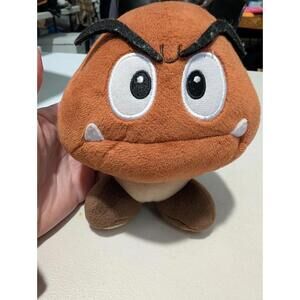 San-Ei  Super Mario Goomba Plush Doll Figure  Nintendo Licensed 5”